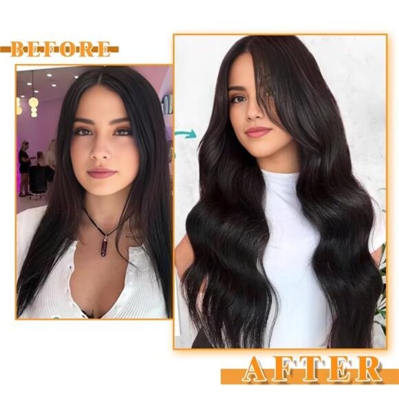 Tape in Hair Extensions Human Hair, 14 Inch Human Hair Tape in Extensions 20Pcs - Picture 4 of 14